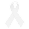 White Awareness Ribbon Temporary Tattoo